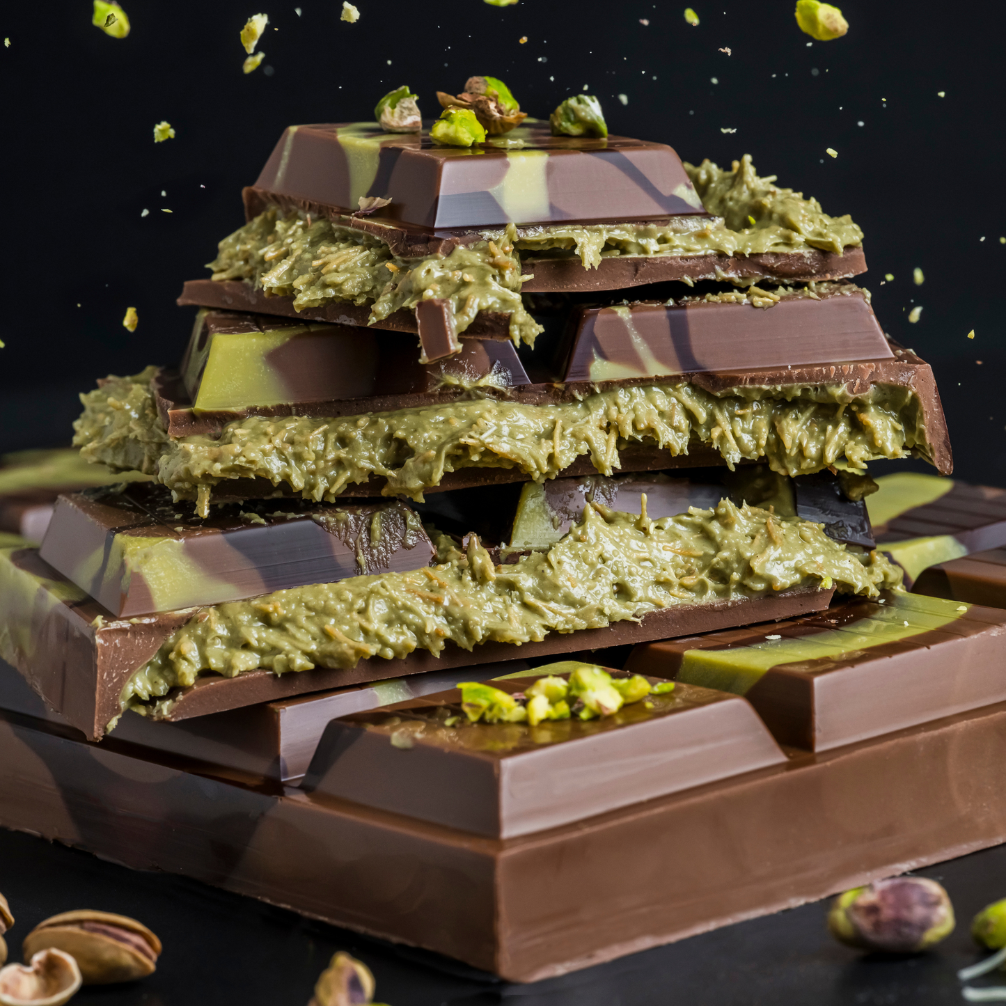 Barra de Chocolate de Dubái XXL 🍫 | Pistacho XXL 1 kilo | Barra de Dubái