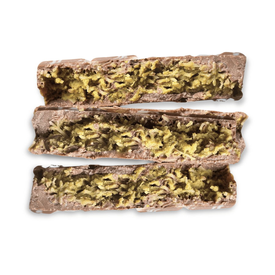 Chocolate Dubái con pistacho y kadayif